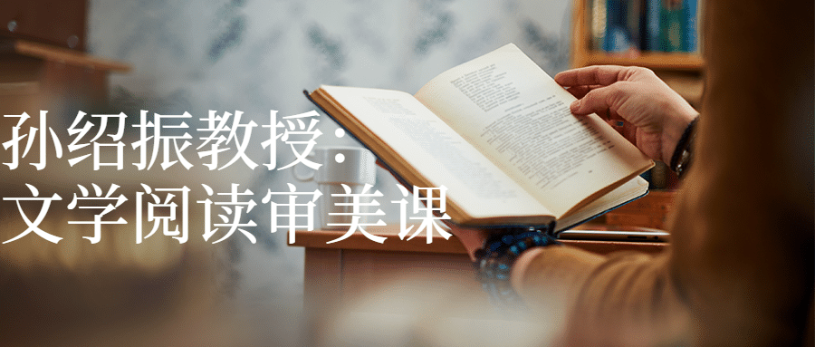 孙绍振教授:文学阅读审美课